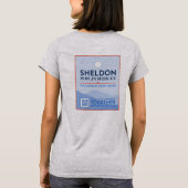 Stem op Sheldon Grey T-shirt voor dames (Achterkant)