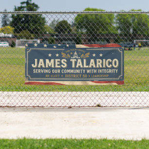 Stem op Talarico Democratische verkiezing Spandoek