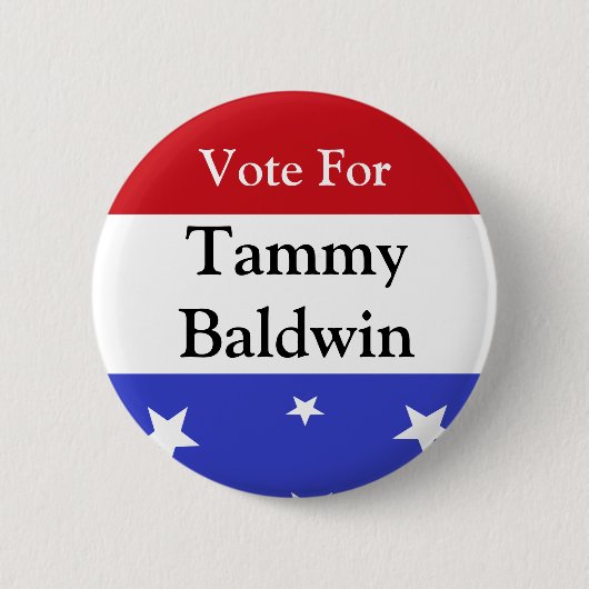 Stem op Tammy Baldwin Button (Voorkant)
