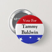 Stem op Tammy Baldwin Button (Voorkant /achterkant)