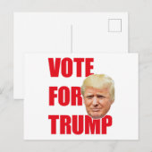 Stem op Trump Briefkaart (Voorkant / Achterkant)
