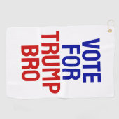 Stem op Trump Bro - Verkiezingen 2024 Golfhanddoek (Horizontaal)