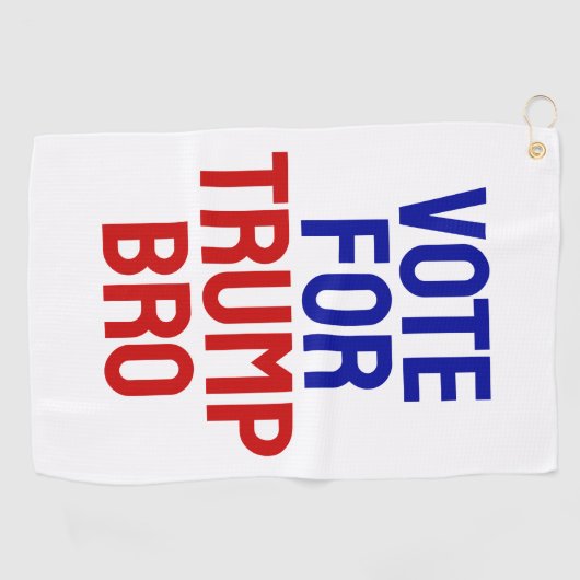 Stem op Trump Bro - Verkiezingen 2024 Golfhanddoek (Horizontaal)