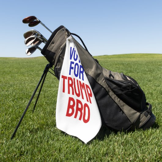 Stem op Trump Bro - Verkiezingen 2024 Golfhanddoek (Groen)