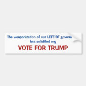 STEM OP TRUMP BUMPERSTICKER (Voorkant)