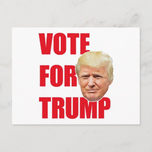 Stem op Trump Feestdagenkaart (Voorkant)
