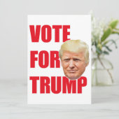 Stem op trump kaart (Staand voorkant)