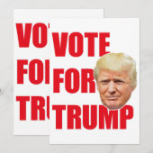 Stem op trump kaart (Voorkant / Achterkant)