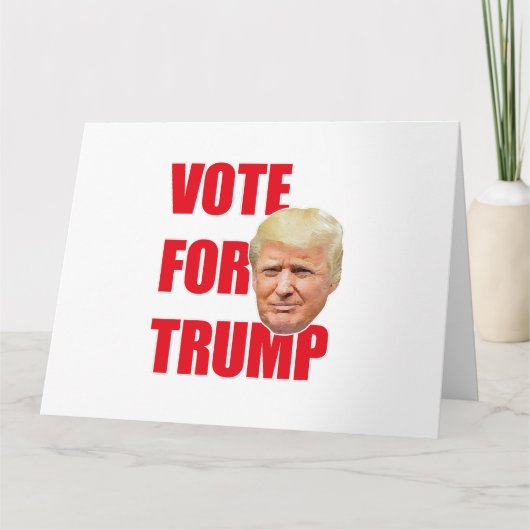Stem op Trump Kaart (Voorkant)