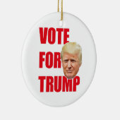Stem op trump keramisch ornament (Rechts)