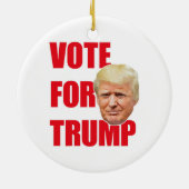 Stem op trump keramisch ornament (Achterkant)