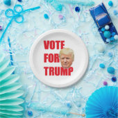Stem op Trump Papieren Bordje (Feest)
