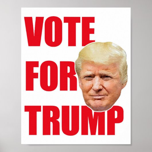 Stem op Trump Poster (Voorkant)