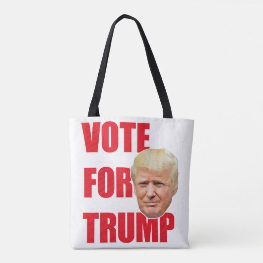 Stem op Trump Tote Bag (Achterkant)