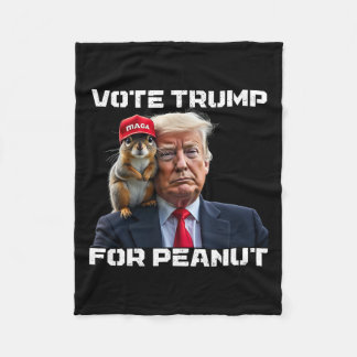 Stem op Trump voor de Peanut Squirrel Fleece Deken