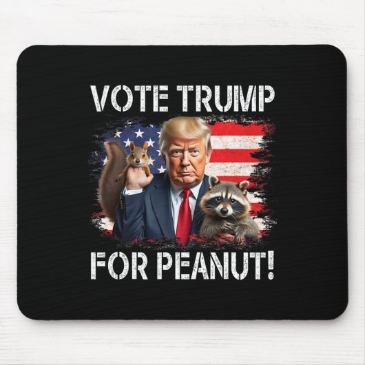 Stem op Trump voor Peanut The Squirrel 2 Muismat (Voorkant)