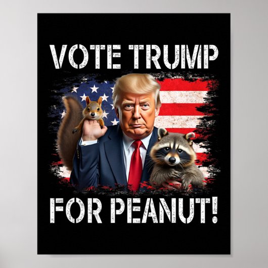 Stem op Trump voor Peanut The Squirrel 2 Poster (Voorkant)