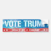 Stem op Trump Wees geen chimpansee - Stem op Trump Bumpersticker (Voorkant)