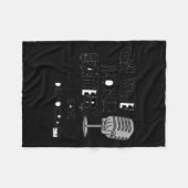 Stem op uw stem om de Sticker van de democratie te Fleece Deken (Voorkant (Horizontaal))