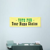 Stem op verkiezingskandidaat banner (Beurs)