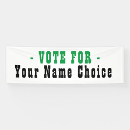 Stem op verkiezingskandidaat banner