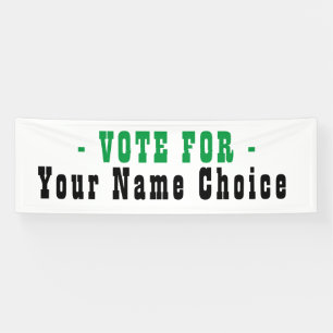 Stem op verkiezingskandidaat banner