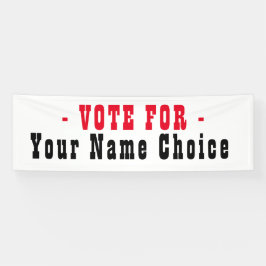 Stem op verkiezingskandidaat banner