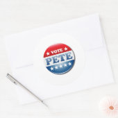 Stem Pete 2020 Ronde Sticker (Envelop)