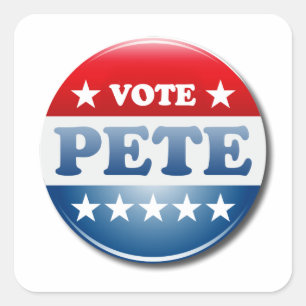Stem Pete 2020 Vierkante Sticker