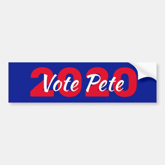 Stem Pete voor 2020 President Bumpersticker (Voorkant)