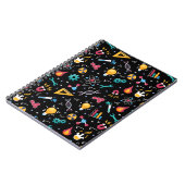 STEM-pictogrammenpatroon: wetenschap, techniek, en Notitieboek (Linkerzijde)