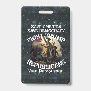 Stem Politiek Patriottisch Trump Republikeinse Par Badge