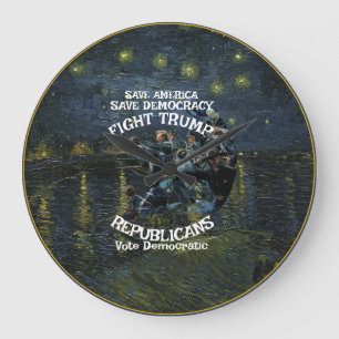 Stem Politiek Patriottisch Trump Republikeinse Par Grote Klok