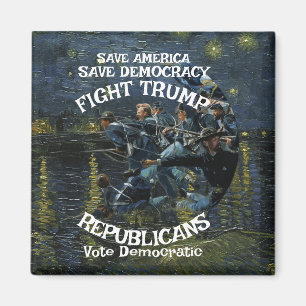 Stem Politiek Patriottisch Trump Republikeinse Par Magneet