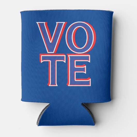 Stem politieke campagne merchandise blikjeskoeler (Voorkant)