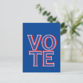 Stem politieke campagne merchandise briefkaart (Staand voorkant)