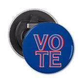 Stem politieke campagne merchandise button flesopener (Voorkant)