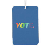 " stem " - pride lgbtq - regenboogblauwe luchtverf luchtverfrisser (Achterkant)