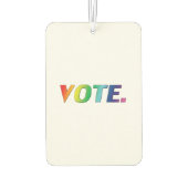 " stem " - pride lgbtq regenboogwitte luchtverfris luchtverfrisser (Achterkant)