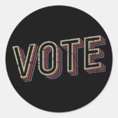 Stem Pro Choice President Verkiezing Feminist Ronde Sticker (Voorkant)