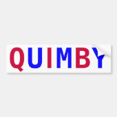 Stem Quimby voor burgemeester Bumpersticker (Voorkant)