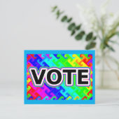 STEM (Regenboog Golf) Briefkaart (Staand voorkant)