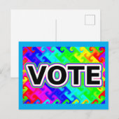 STEM (Regenboog Golf) Briefkaart (Voorkant / Achterkant)