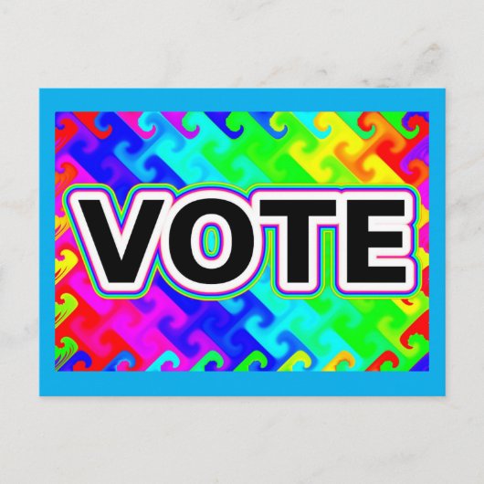 STEM (Regenboog Golf) Briefkaart (Voorkant)