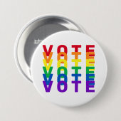 STEM Regenboog Letters Ronde Button 7,6 Cm (Voorkant /achterkant)