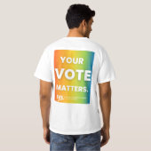 STEM Regenboog Mannen Shirt (Achterkant volledig)