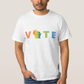 STEM Regenboog Mannen Shirt (Voorkant)
