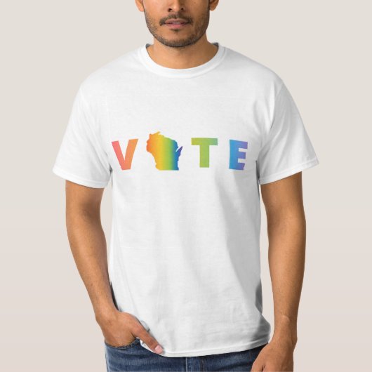 STEM Regenboog Mannen Shirt (Voorkant)