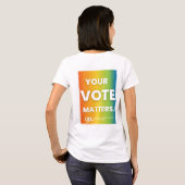 STEM Regenboog T Shirt (Achterkant volledig)