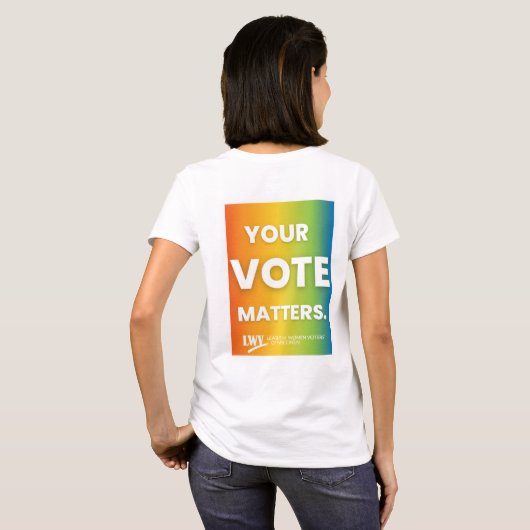 STEM Regenboog T Shirt (Achterkant volledig)